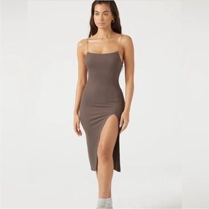 JOAH BROWN Strappy Slit Dress